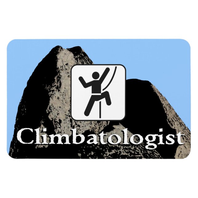 Climbatologist - Climber Magnet (Horizontal)