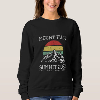 Climbed Mount Fuji Summit 2023 Hike Japan Sun Hiki Sweatshirt