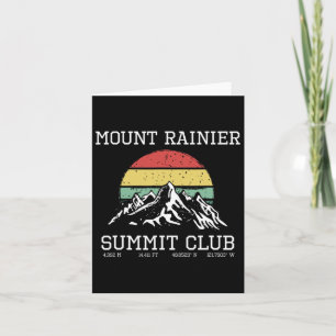 Climbed Mount Rainier Summit Club Hike Washington Card