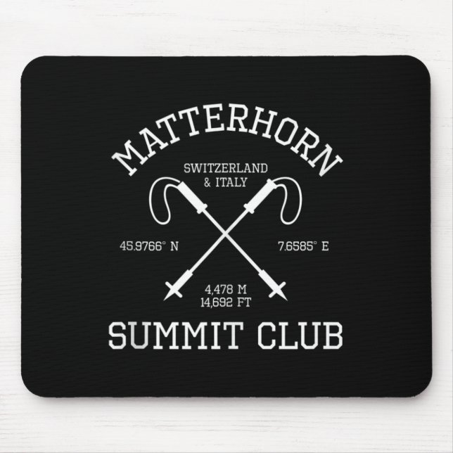 Climbed Problemhorn Summit Club Hike Switzerland I Mouse Mat (Front)