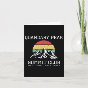 Climbed Quandary Peak Summit Club Hike Colorado Su Card