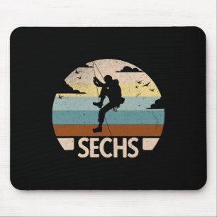 Climber Bouldering 6 Years Boys 6th Birthday Climb Mouse Mat