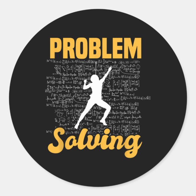 Climber Bouldering Problem Solving Climber Rock Cl Classic Round Sticker (Front)