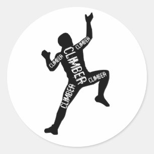 Climber Classic Round Sticker