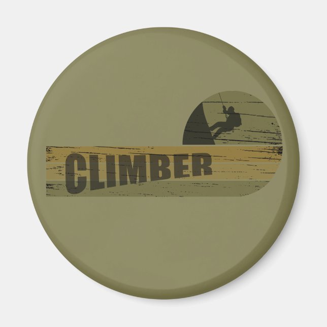 climber climbing lover magnet (Front)