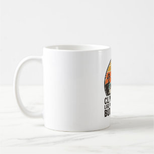 Climber Dad Vintage Sunset Funny T-Shirt Design_1 Coffee Mug