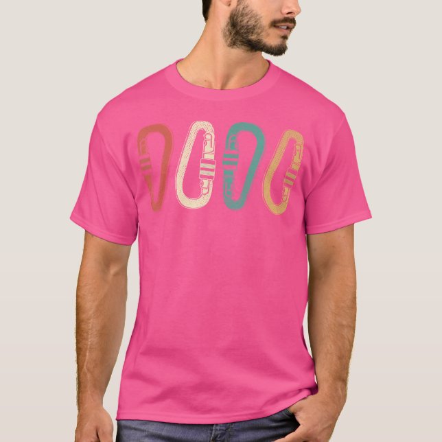 Climber Eighties Mountain Climbing T-Shirt (Front)