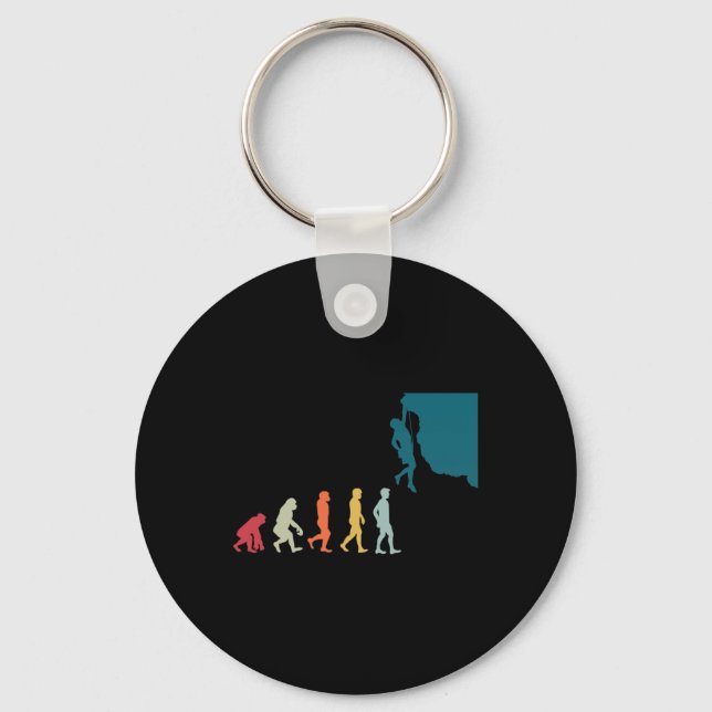 Climber Evolution Climbing  Key Ring (Front)