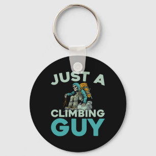 Climber Mountain - Climb Bouldering Rock Just A Cl Key Ring