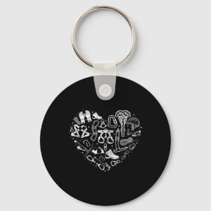 Climber Rock Climbing Equipment Girl Heart Carabin Key Ring