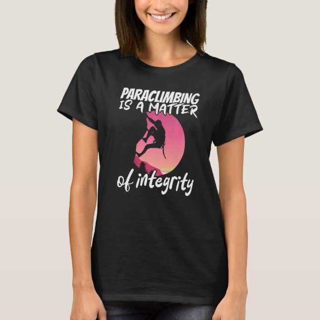 Climber Rock Climbing Matter of integrity Boulderi T-Shirt (Front)