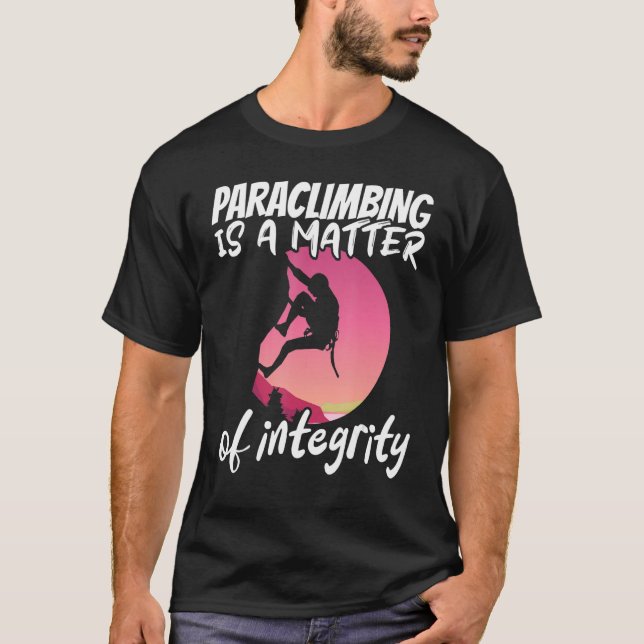 Climber Rock Climbing Matter of integrity Boulderi T-Shirt (Front)