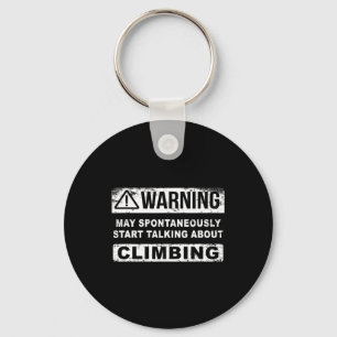 Climber Spontaneously Talking About Climbing Key Ring