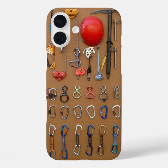 Climber's Equipment -- Mountain Climbing Gear Case-Mate iPhone Case (Back)