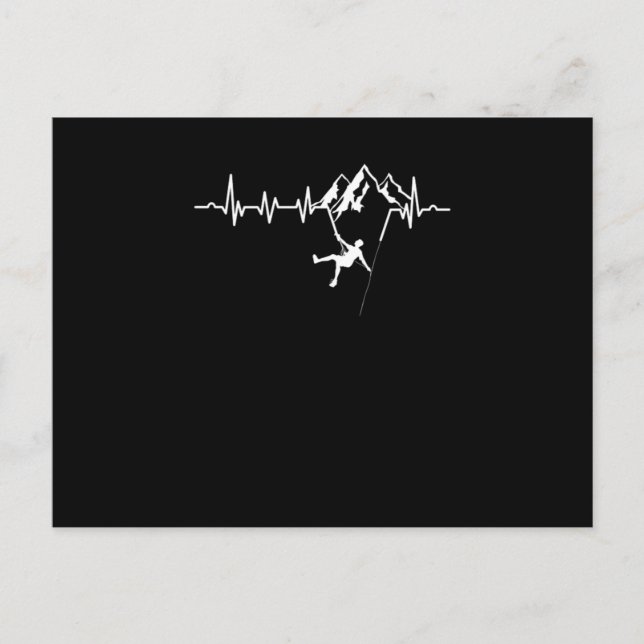 Climbers Hiking Hikers Mountaineering Mountains Gi Postcard (Front)