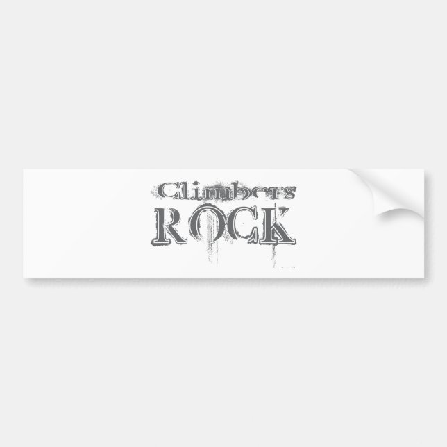 Climbers Rock Bumper Sticker (Front)