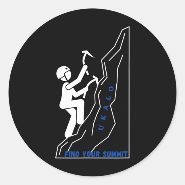 Climbing And Hiking Apparel  Classic Round Sticker (Front)