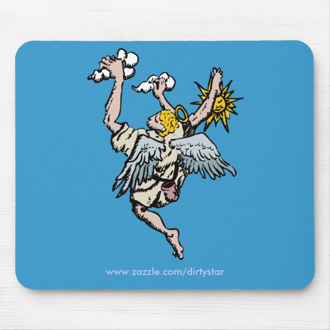 Climbing Angel Mouse Pad (Front)