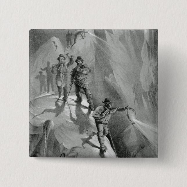 Climbing at Night, from 'Ten Scenes in the Last As 15 Cm Square Badge (Front)