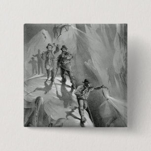 Climbing at Night, from 'Ten Scenes in the Last As 15 Cm Square Badge