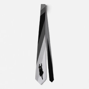 Climbing Black Cat Tie
