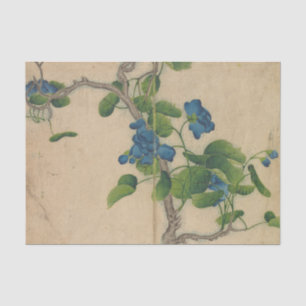 Climbing Blue Flowers by Zhang Ruoai Tissue Paper