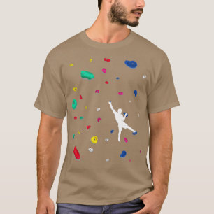 Climbing Boulder Wall Rock Climber Bouldering  1  T-Shirt