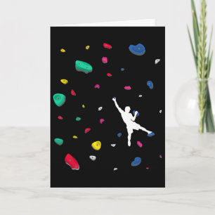 Climbing Boulder Wall Rock Climber Bouldering _2 Card