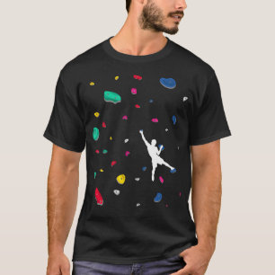 Climbing Boulder Wall Rock Climber Bouldering T-Shirt
