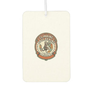 Climbing Bouldering Cat Climbing Bouldering Cat Vi Car Air Freshener