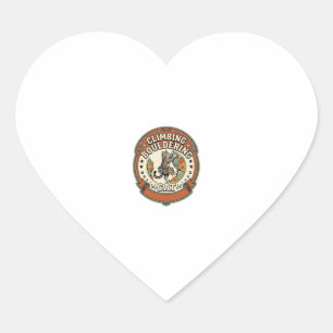 Climbing Bouldering Cat Climbing Bouldering Cat Vi Heart Sticker