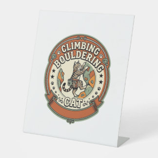 Climbing Bouldering Cat Climbing Bouldering Cat Vi Pedestal Sign