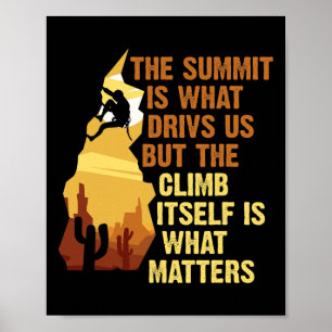 Climbing Bouldering Climber Mountain Climber Rock Poster