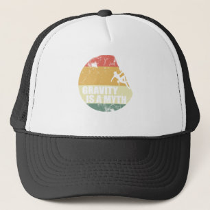 Climbing Bouldering Retro Vintage Climber Gift Trucker Hat