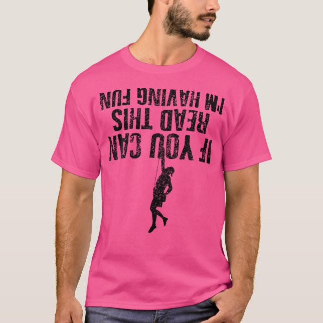 Climbing 	 Bouldering Rock Mountain Climber Shirt  (Front)