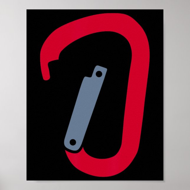 Climbing Carabiner  Poster (Front)
