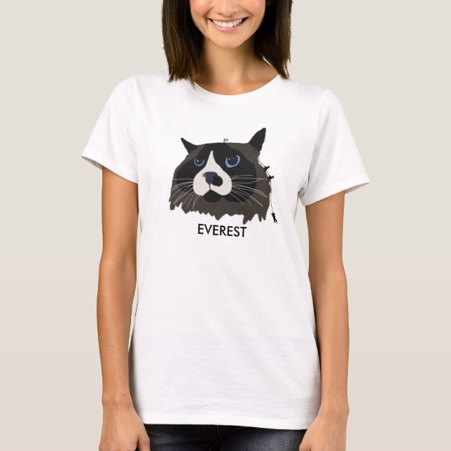 "Climbing Cat-mandu" Graphic Tee (Front)