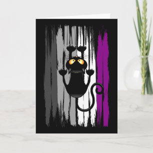 Climbing Chaos Cat Ace Pride Funny Aual Scratch St Card