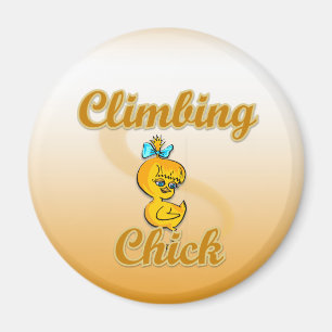 Climbing Chick Magnet