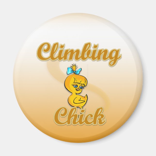 Climbing Chick Magnet (Front)