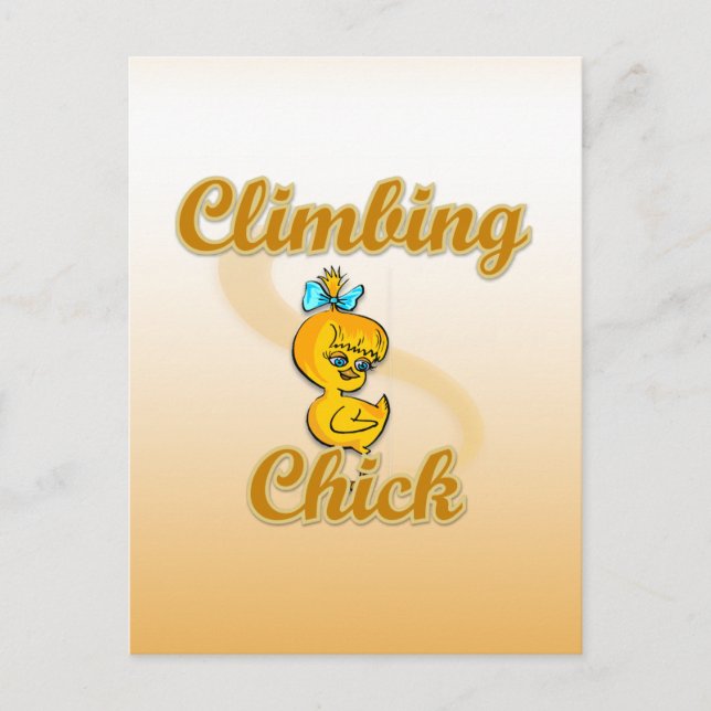 Climbing Chick Postcard (Front)