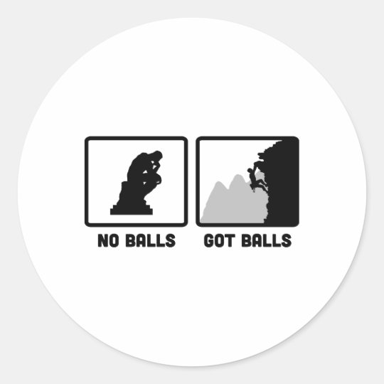 Climbing Classic Round Sticker