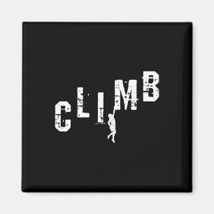 Climbing - Climb Bouldering Mountain Rock Climber Magnet