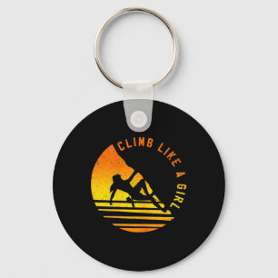 Climbing - Climb Like A Girl Bouldering Climbing G Key Ring