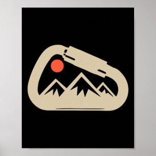 Climbing Climber Mountain Climber Rock Climbing Poster