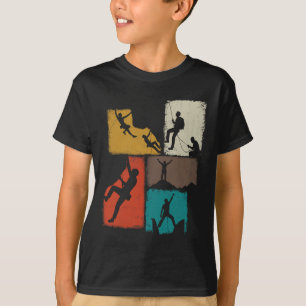 Climbing Collage Climber Men Mountaineer Youth _2  T-Shirt