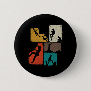 Climbing Collage Climber Men Mountaineer Youth  6 Cm Round Badge