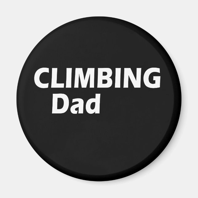 climbing dad magnet (Front)