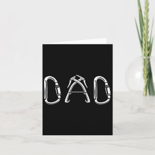 Climbing Dad Outdoor Hiking Mountaineering Mountai Card