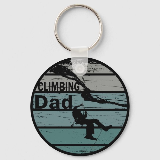 Climbing dad vintage key ring (Front)